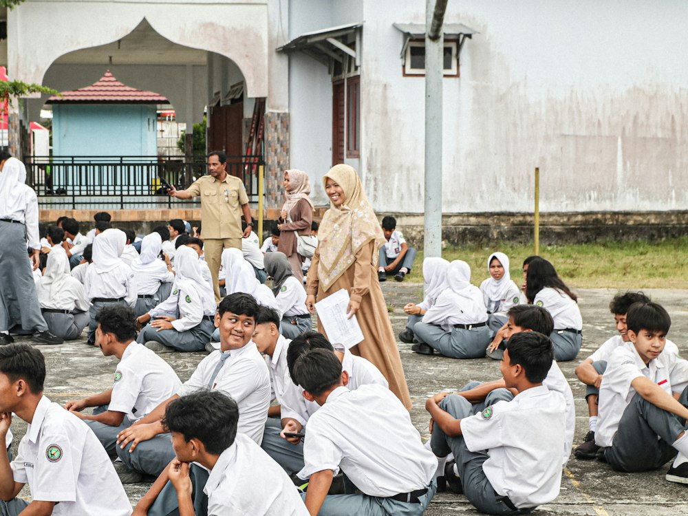 Students in class